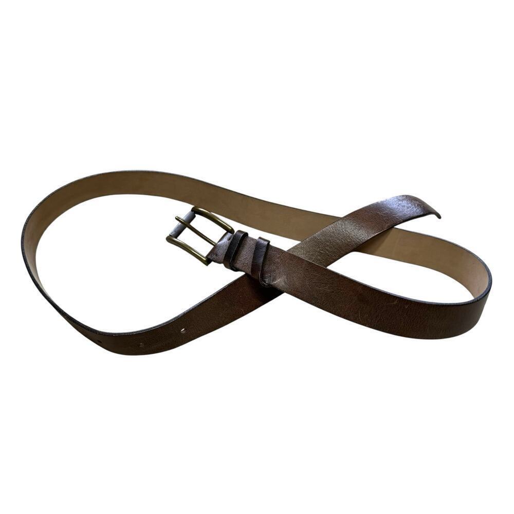 Brunello Cucinelli Brown Leather Belt Small - Picture 3 of 8